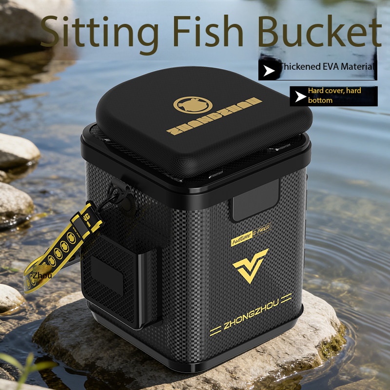 Fishing Kayak Crate - Balde de Pesca Multifuncional com Caixa