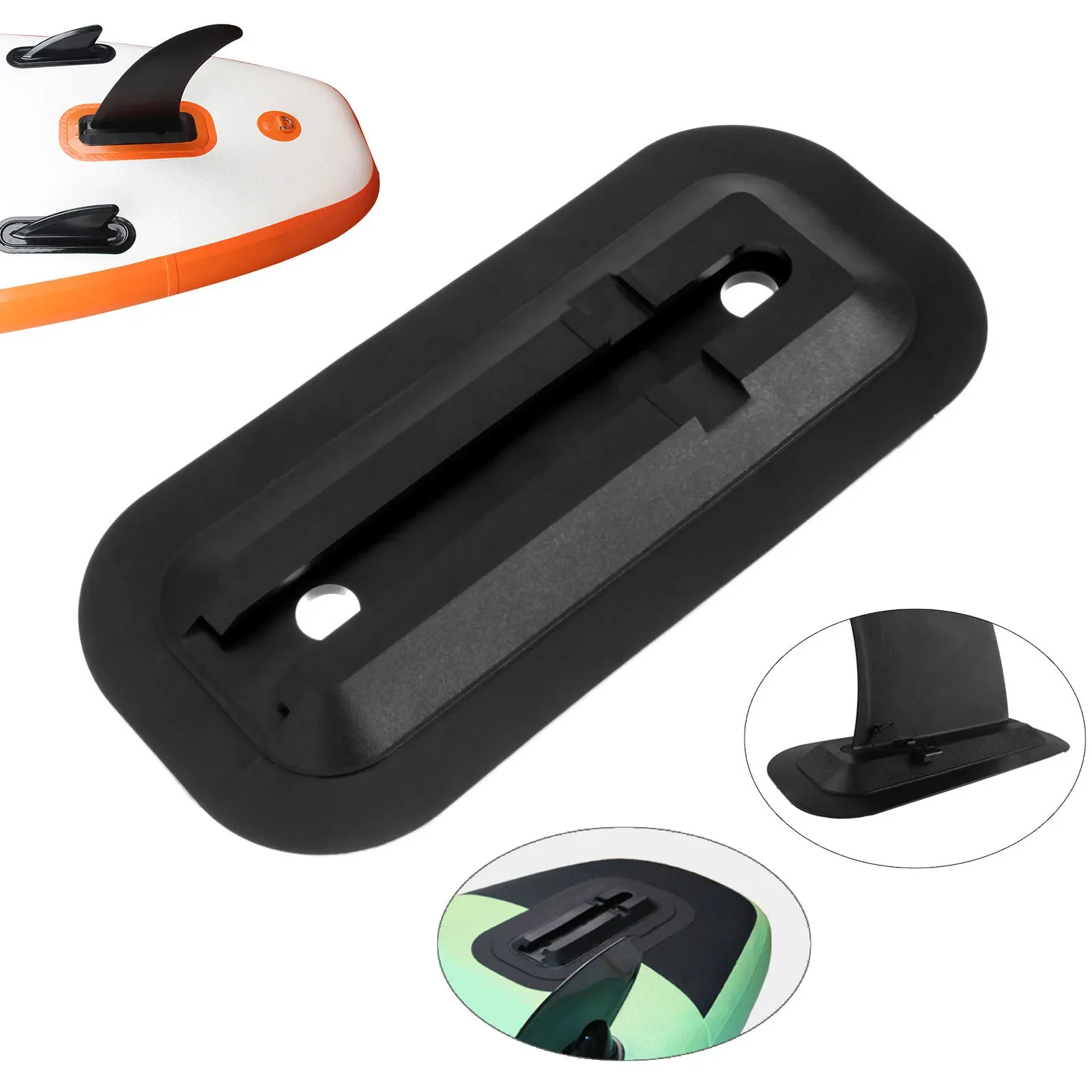 1 pc pvc slide-in central fin  - Fishing Kayak Paddle avaliação e preço