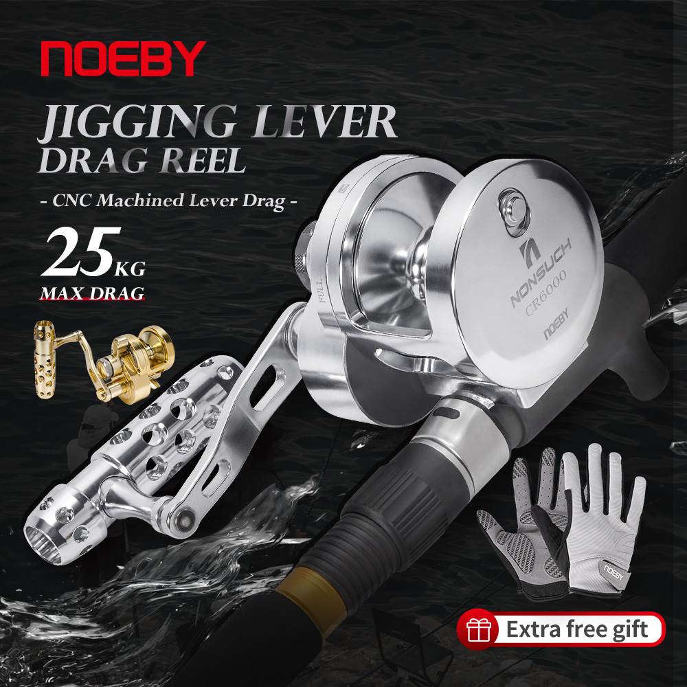 NOEBY-Jigging Lever Drag Fishi - Daiwa Reel Bg avaliação e preço